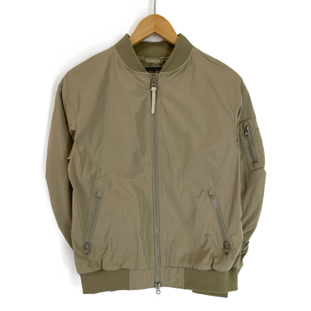 WOOLRICH ウールリッチ WWCPS2699 ベージュ エステル ボンバージャケット ベージュ XS ジャケット ポリエステル メンズ 中古_画像2