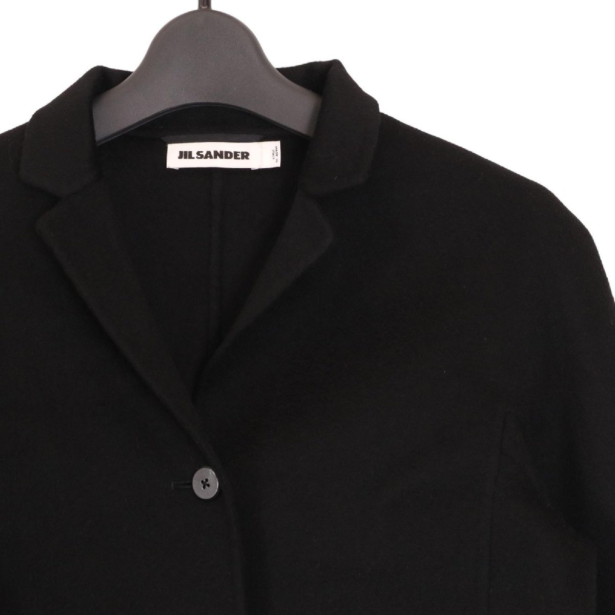 JIL SANDER ジルサンダー ブラック カシミヤ100%3Bジャケット ブラック 34 ジャケット カシミア レディース 中古_画像4