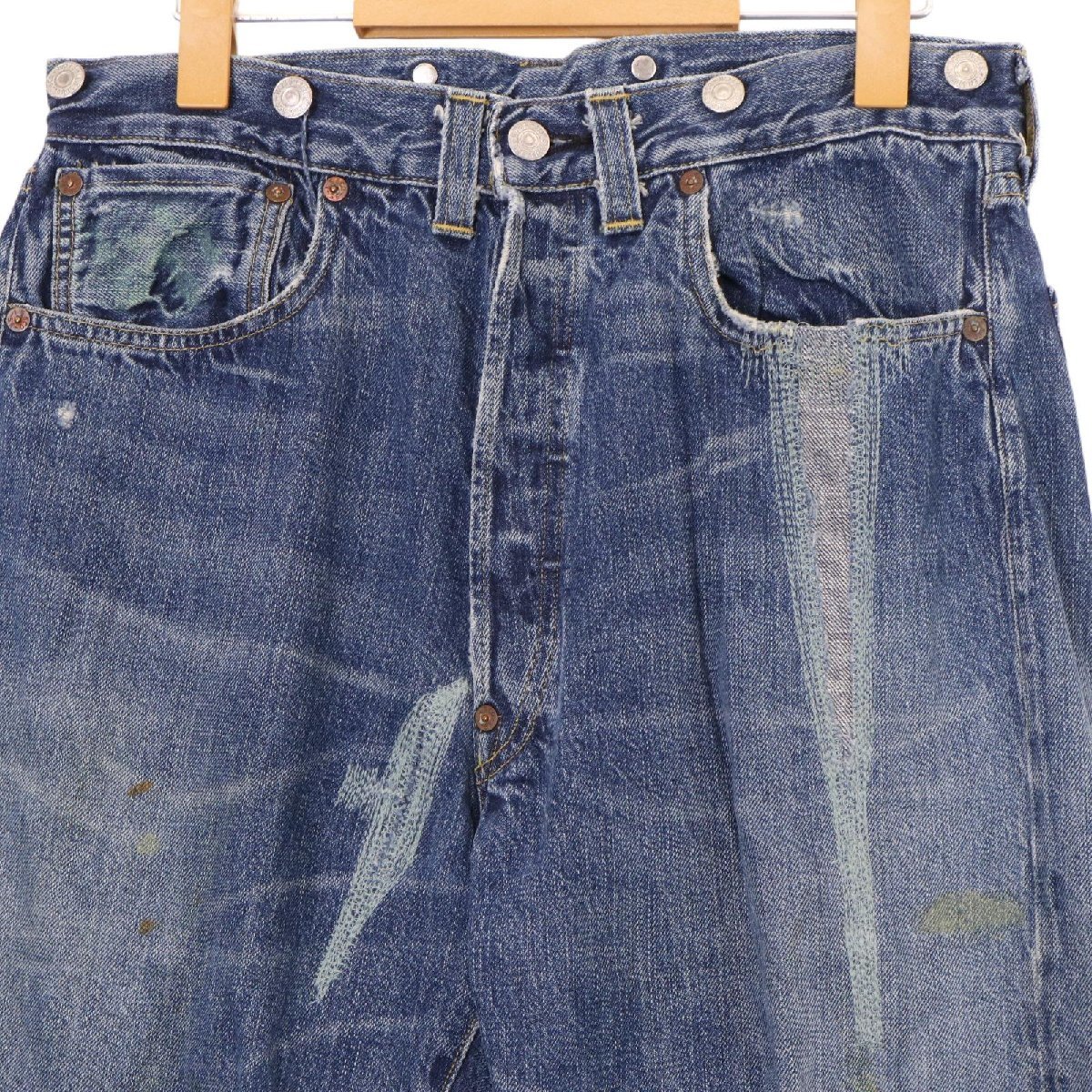 LEVI‘S リーバイス 【LVC】 263016 1933年 復刻 デニムパンツ インディゴブルー W33L36 ボトムス コットン メンズ 中古_画像4