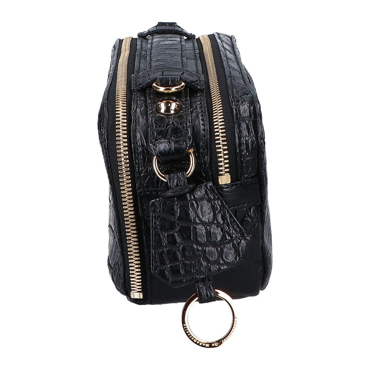 【新品未使用】A.D.M.J. Accessoires De Mademoiselle ADMJ CR01108SC クロコダイル ウォレットバッグ ショルダーバッグ BLACK レディース_画像2