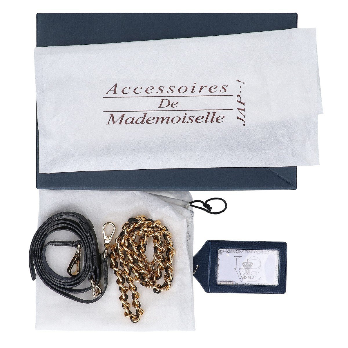 【新品未使用】A.D.M.J. Accessoires De Mademoiselle ADMJ CR01108SC クロコダイル ウォレットバッグ ショルダーバッグ BLACK レディース_画像9