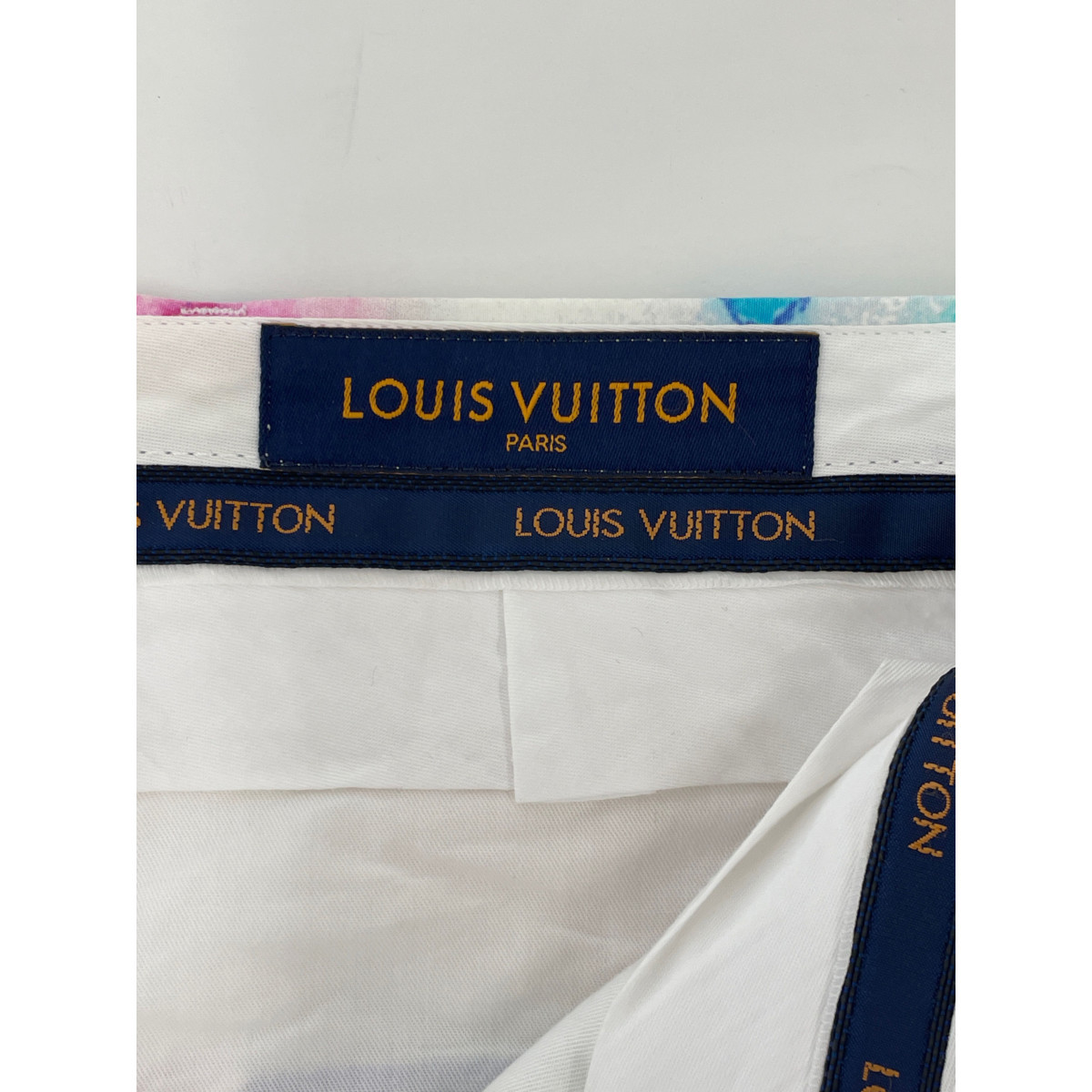 美品/国内正規/21年製 LOUIS VUITTON ルイ ヴィトン RM211V BT3 HLP01W モノグラム ウォーターカラー ショートパンツ 38 メンズ_画像4