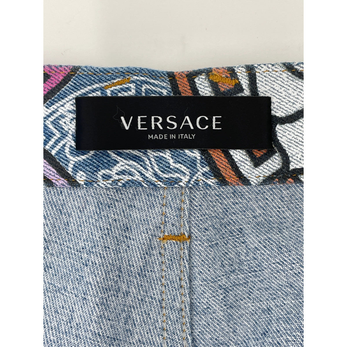 Versace ヴェルサーチ 2020年 A8856732 メデューサ5ポケットデニム ブルー 32 ボトムス デニム メンズ 中古_画像4