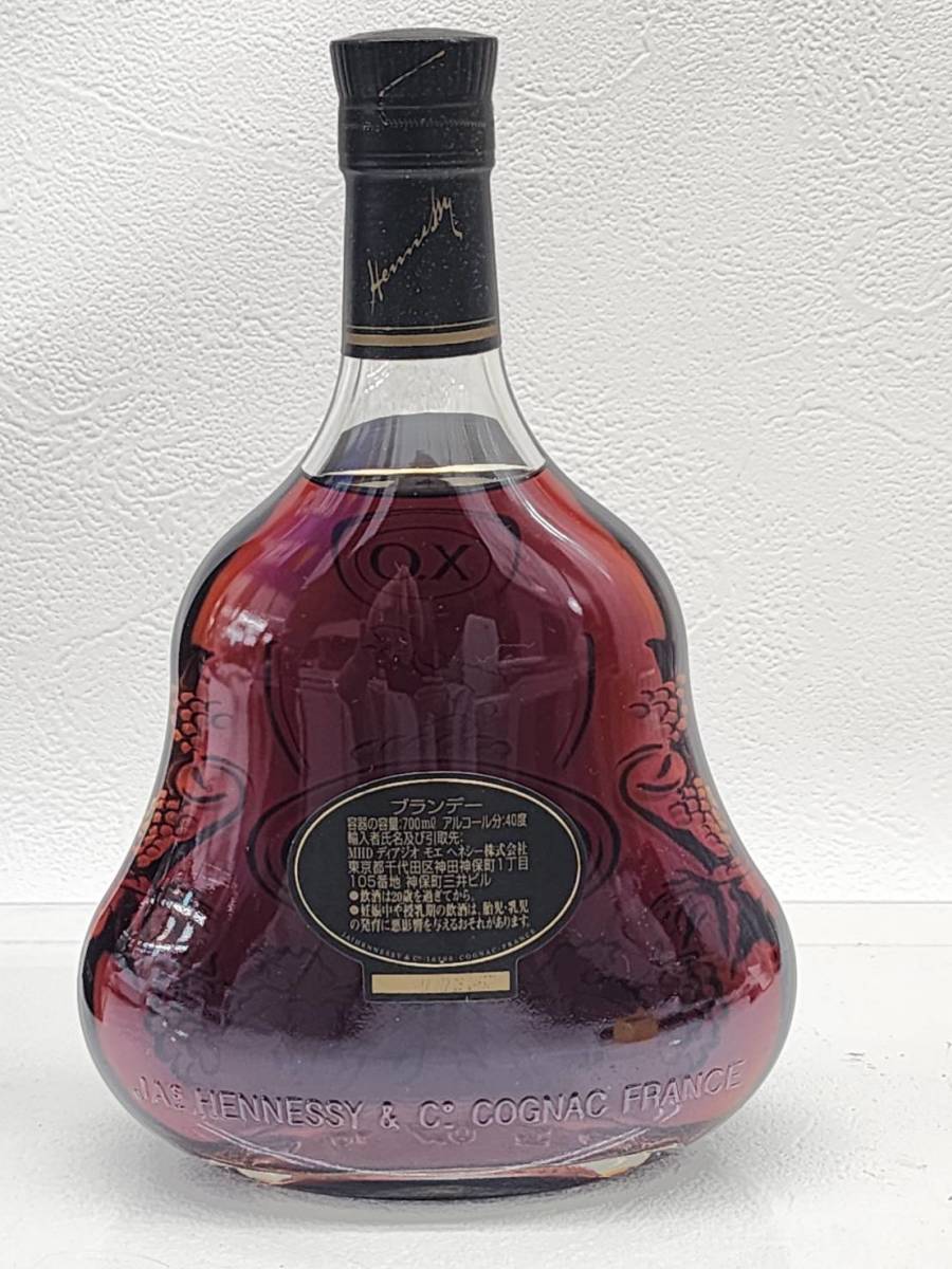 R51206　未開栓　古酒　Hennessy X.O EXTRA OLD COGNAC　ヘネシー X.O エクストラオールド コニャック　ブランデー　700ml　40％　箱付 　_画像4