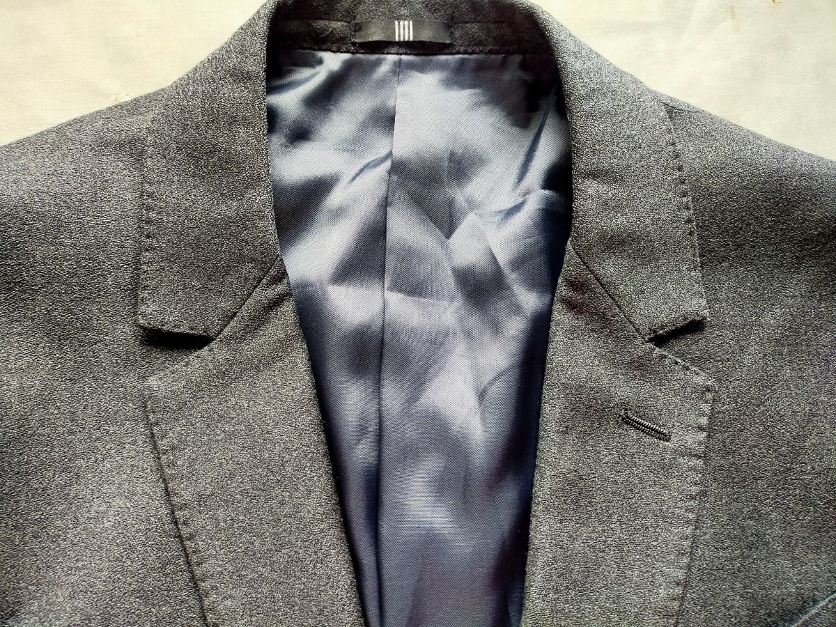 超美品 スーツセレクト スーツ Y6 イタリアビエラ素材 グレー スキニー