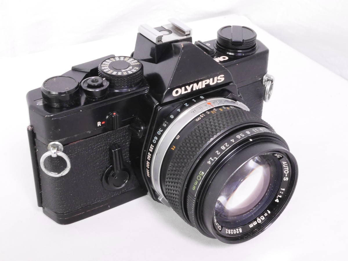 OLYMPUS OM-1 + AUTO-S 50mm f1.4　フィルムカメラレンズセット_画像1