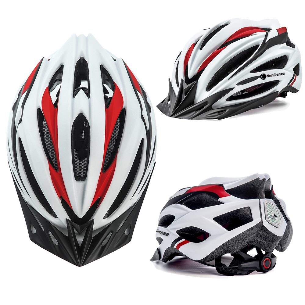 新品 自転車 ヘルメット大人用 ライト付き ロードバイク/サイクリング　超軽量 男女兼用 ヘルメット ホワイト_画像2