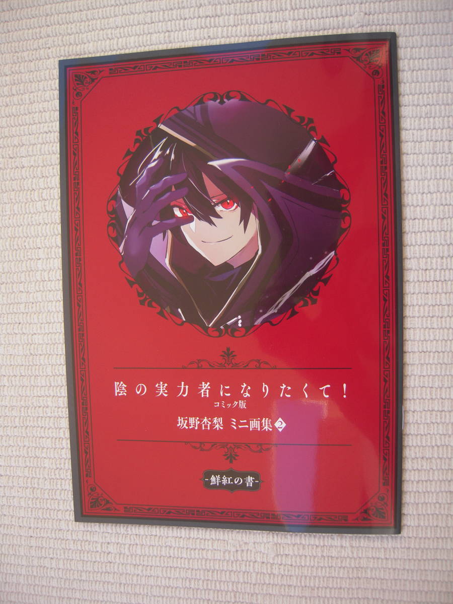 ☆月刊コンプエース　2024年1月号　特別付録　陰の実力者になりたくて！　コミック版　坂野杏梨ミニ画集　－鮮紅の書ー　未開封新品☆_画像1