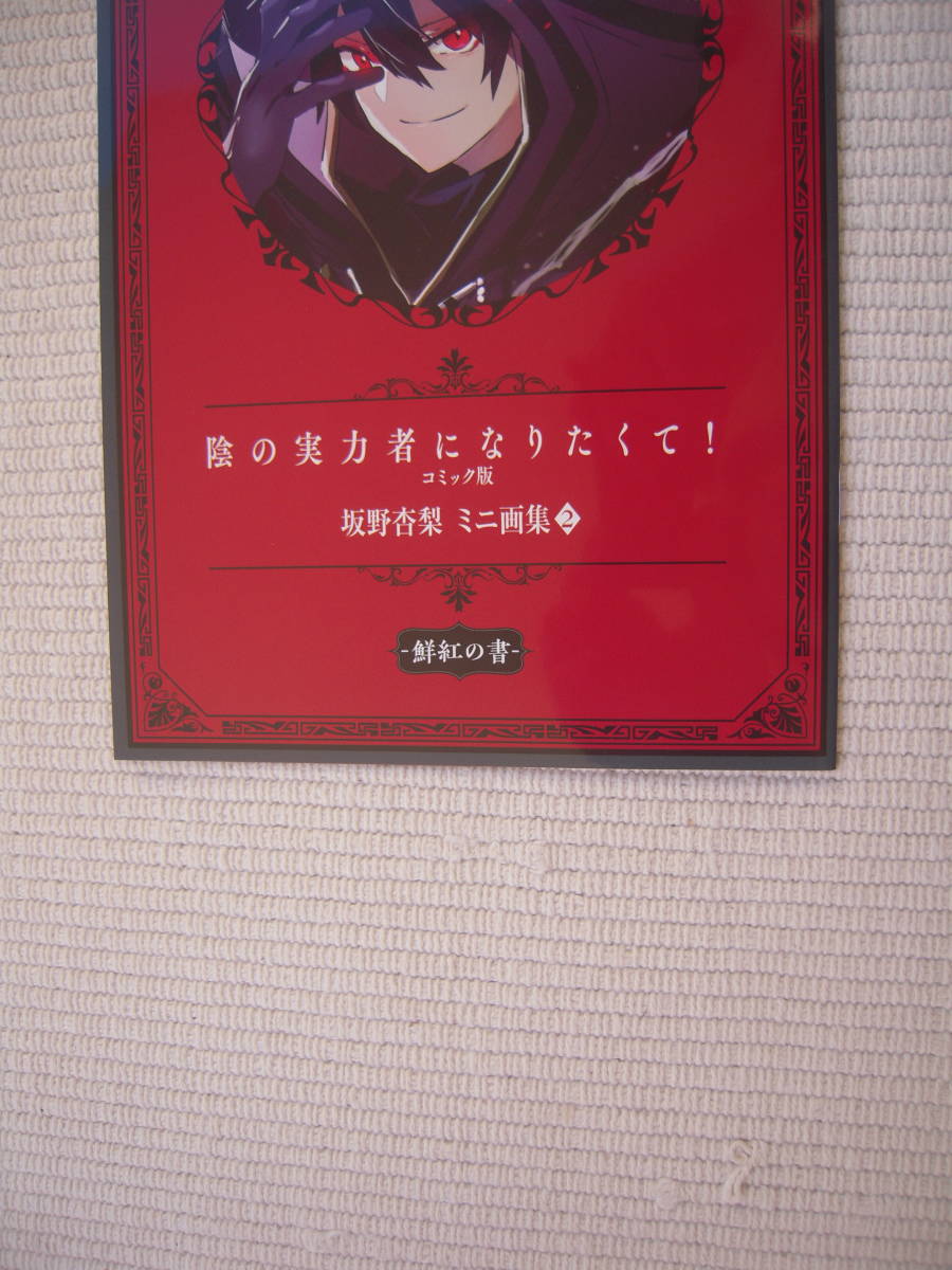 ☆月刊コンプエース　2024年1月号　特別付録　陰の実力者になりたくて！　コミック版　坂野杏梨ミニ画集　－鮮紅の書ー　未開封新品☆_画像4