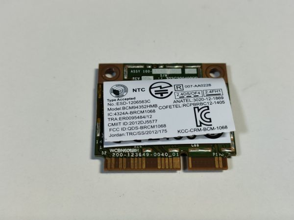 【動作確認済み】Broadcom BCM94352HMB 11ac対応 Bluetooth対応 無線LANカード【31SP】_画像2