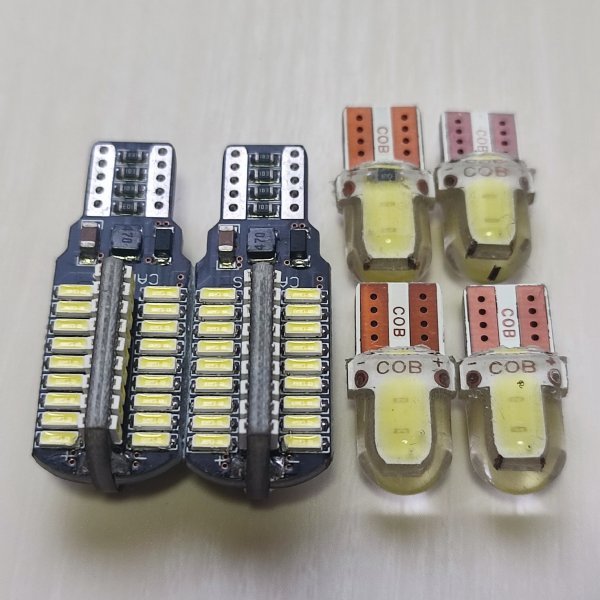 爆光！LED ポジション バックランプ ナンバー灯 6個セット T10 ホワイト /72/c2 ステップワゴン バモス ムーヴ コンテ カスタム ルークス_画像1