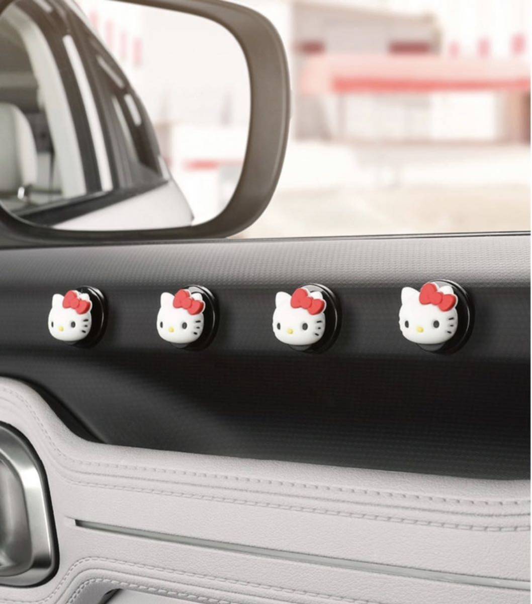  Hello Kitty car Mini hook 4 piece set storage in car Kitty Chan 