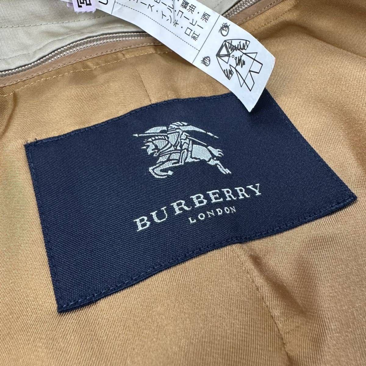 ★即決価格有り★BURBERRY LONDON トレンチコート ノバチェック ベルト ライナー付 ロング丈 バーバリー ベージュ 三陽商会_画像9