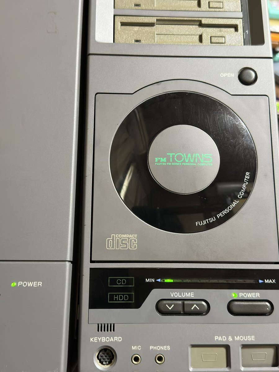 ※ジャンク品 FUJITSU FM TOWNSモデル2 FMTOWNS-2H＋I/O拡張ユニット FMT-602 本体のみ_画像7