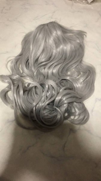 { unused } cosplay wig long wave silver cosplay wig heat-resisting net attaching party fancy dress { outlet }TD40