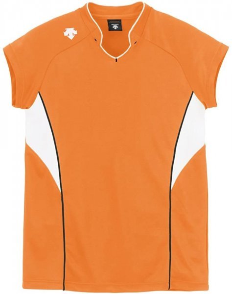 《Неиспользуемый》 Волейбол французский рукав рубашка пот пот быстрый сухой пот DSS-4833 Оранжевый размер S 《Выход》 TAV43