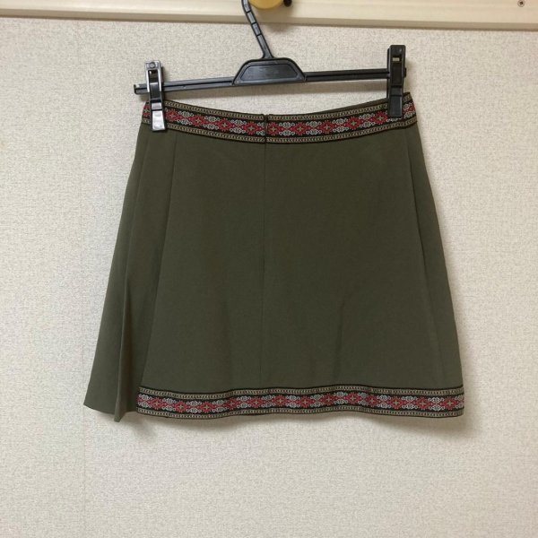 EGOIST Egoist skirt miniskirt trapezoid skirt lady's S size green green { outlet }74