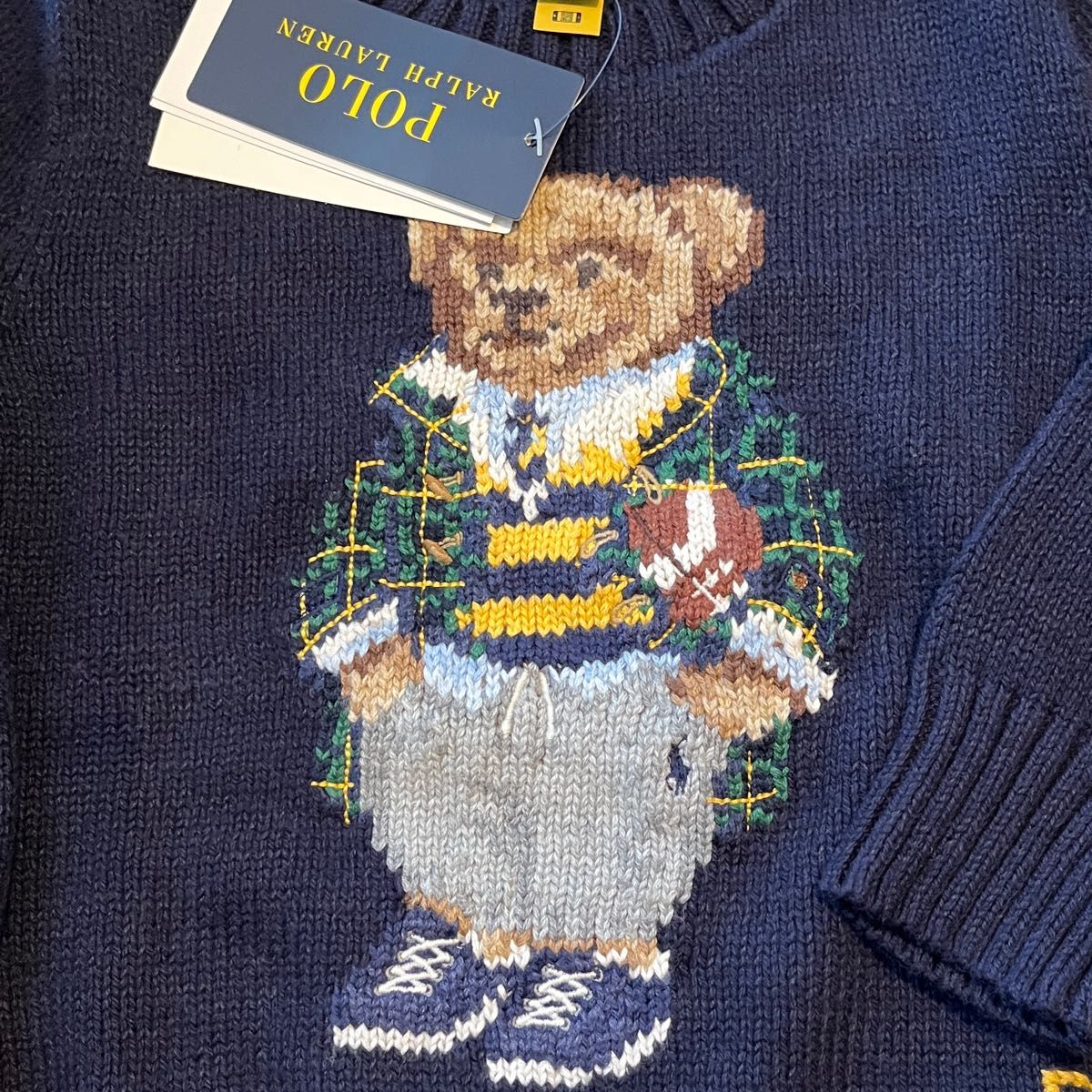 POLORALPHLAUREN ベア刺繍ニットセーター3T
