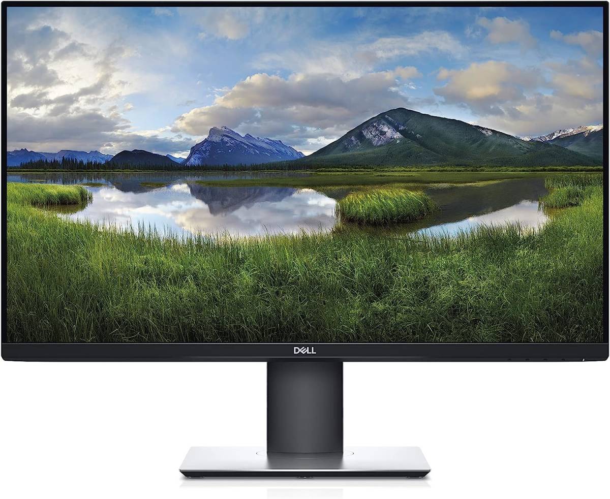 ☆D133☆ DELL デル 21.5インチ P2219H フレ－ムレス ブル－ライト軽減 IPS ディスプレイ 画面回転 高さ調整 超広視野角，通電画面にあり_画像1