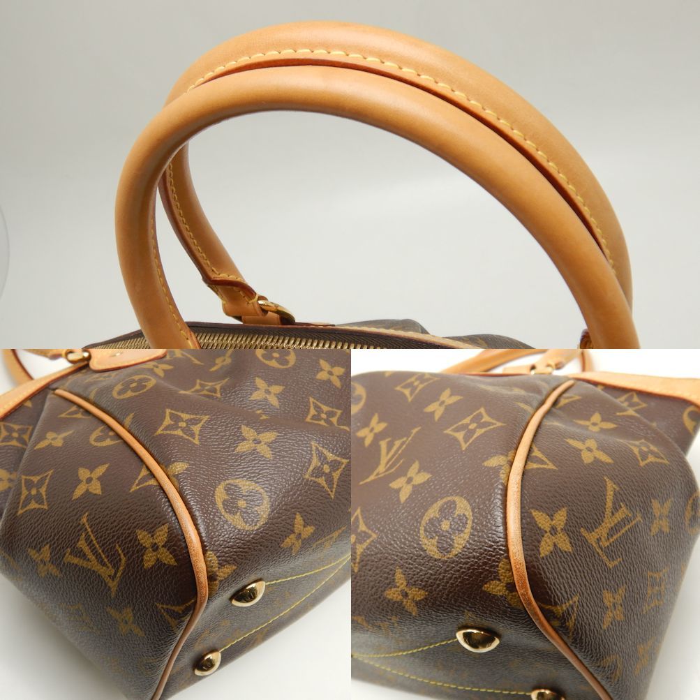 LOUIS VUITTON ルイヴィトン モノグラム ティボリPM M40143 ハンドバッグ ブラウン/251236【中古】_画像8