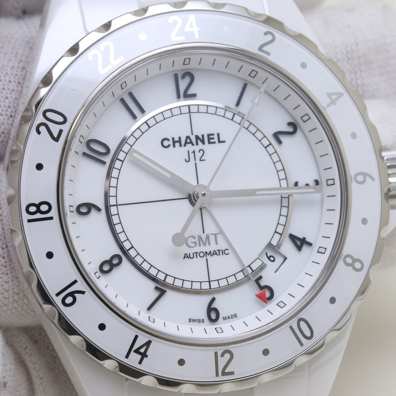 CHANEL シャネル J12 GMT H2126 2000本限定【正規店購入】ホワイトセラミック xステンレススチール メンズ /39308【中古】【腕時計】_画像7