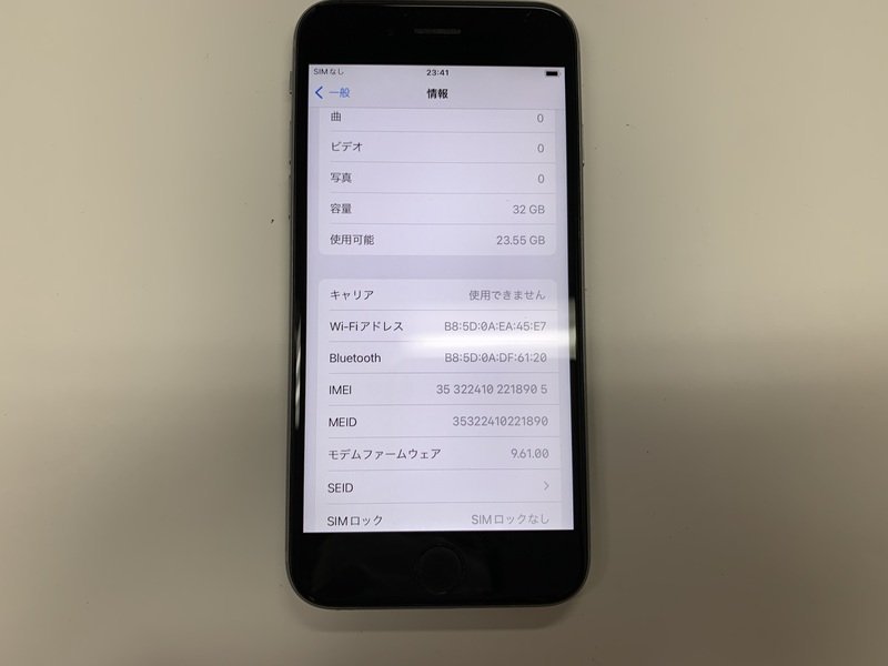 DY709 SIMフリー iPhone6s スペースグレイ 32GB_画像3