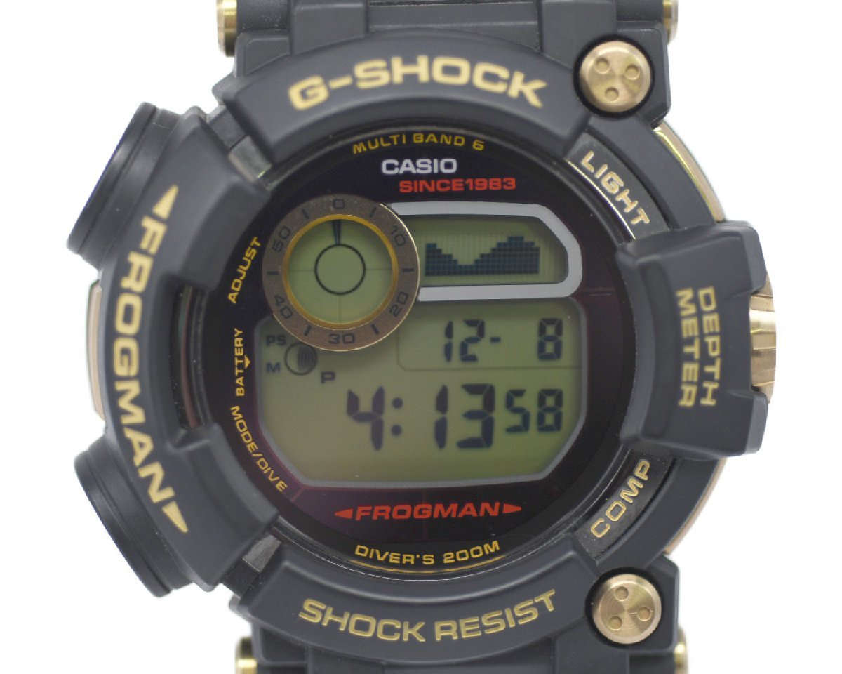 レア [美品] 稼働品【CASIO】G-SHOCK FROGMAN フロッグマン GWF-D1035B-1JR 35周年記念限定モデル ゴールド トルネード 動作OK 箱保証書付_画像1