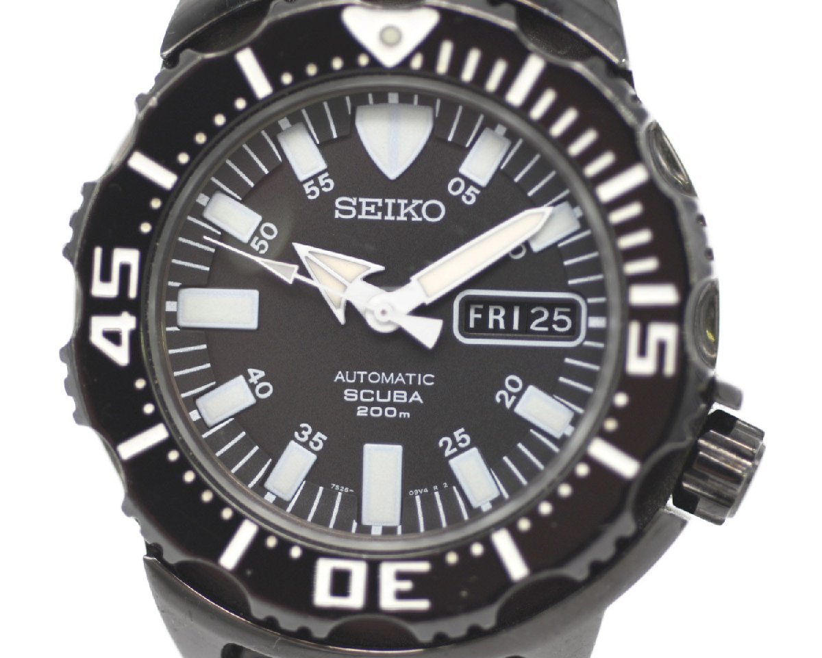 [中古品] 稼働品【SEIKO】セイコー ダイバーズ SCUBA 200m 7S26-03G0 ナイトモンスター メンズ 自動巻 純正ブレス 中古品_画像2