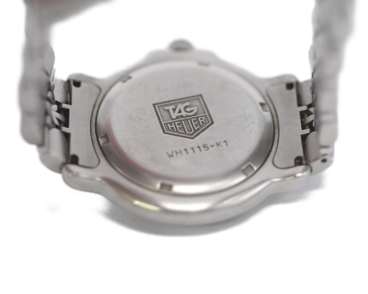 [中古品] 稼働品【TAG Heuer】タグホイヤー プロフェッショナル 200ｍ WH1115 メンズ デイト クォ－ツ 純正ブレス 中古品_画像9