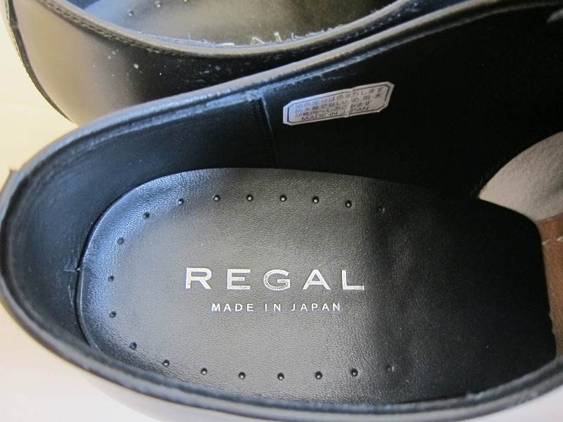 美品 リーガル 10NR ストレートチップ 黒 26cm 日本製 ビジネス 本革 革靴_画像5