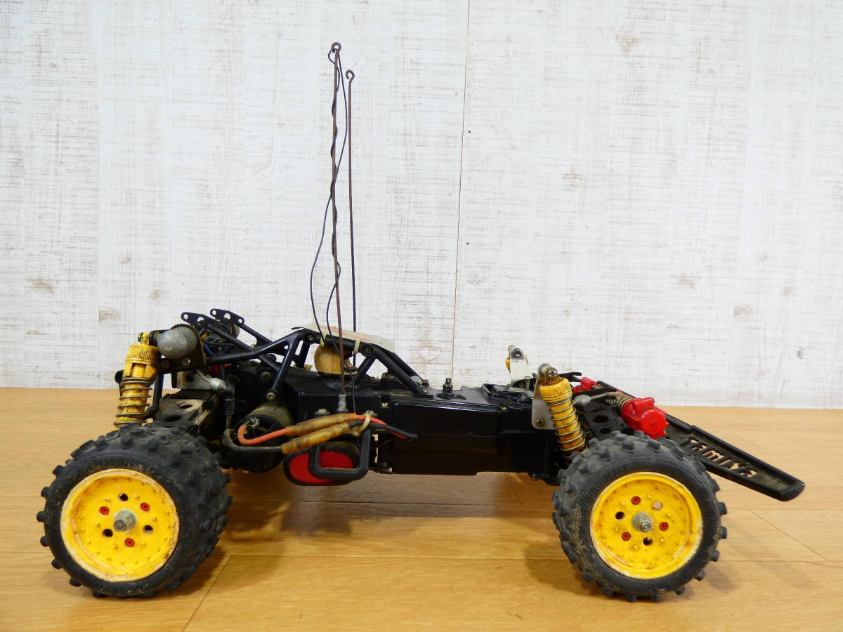 ◎ジャンク　TAMIYA/タミヤ　ラジコンカー　R/C　HOT SHOT/ホットショット　約39cm　車両のみ/カバーボディなし　動作未確認　＠120(11)_画像5