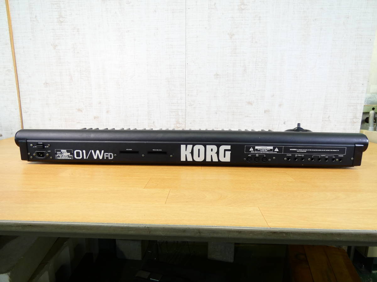 【USED!KORG シンセサイザー 01/W FD★コルグ/キーボード/ケース無/付属有 ※現状品＠160（12）】_画像9