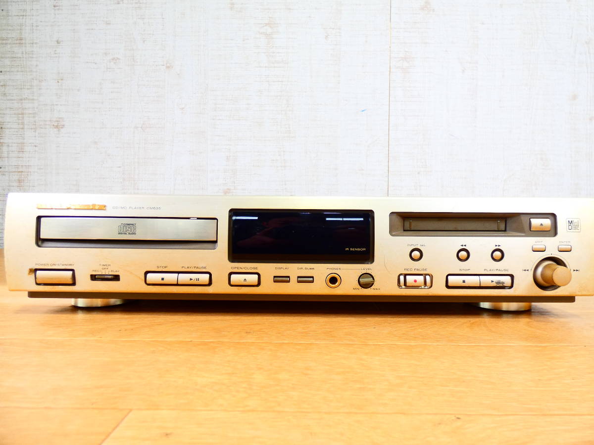 S) marantz マランツ CD/MDプレーヤー CM635F 音響機器 オーディオ ※ジャンク/通電OK！ @100 (12)_画像1