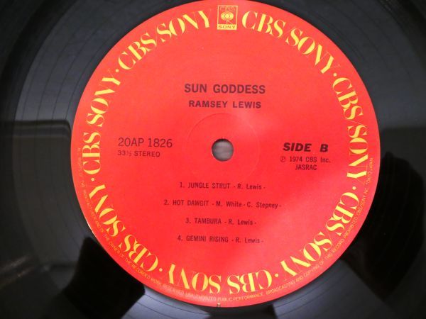 S) ●(J-61) RAMSEY LEWIS 「 SUN GODDESS 」 LPレコード 国内盤 20AP 1826 @80_画像8