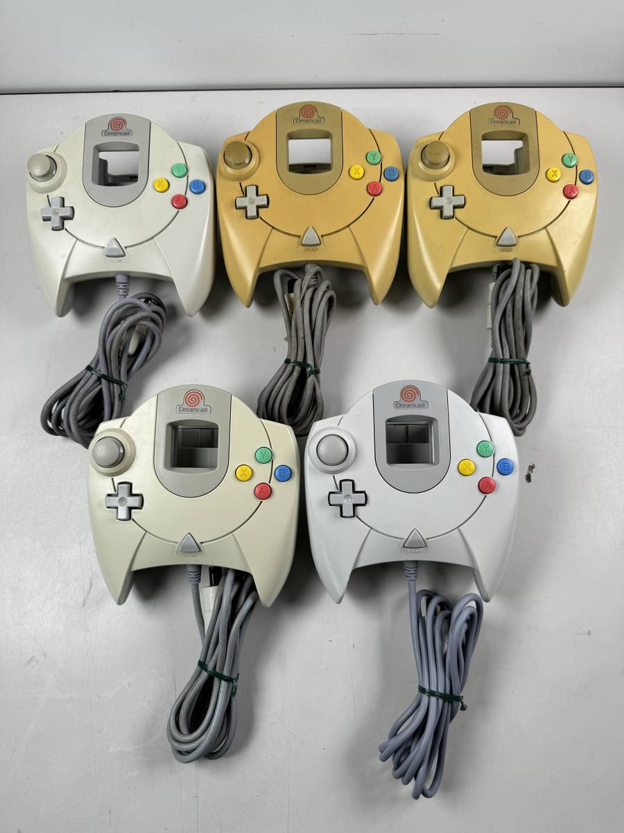 ♪【中古】SEGA Dreamcast コントローラ 5個 まとめ セガ ドリームキャスト ジャンク 動作未確認 ＠80(12)_画像1