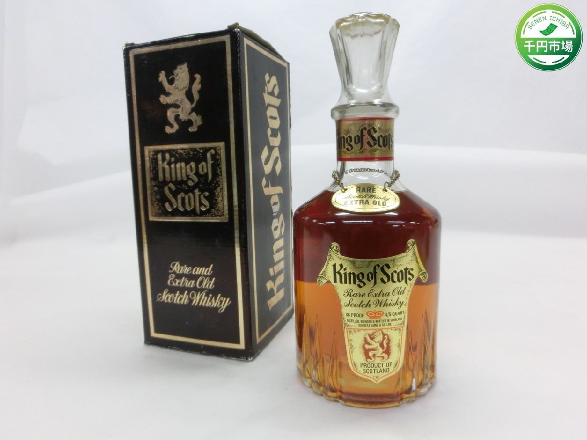 【N-5321】未開栓 キングオブスコッツ King of Scots Rare Extra Old 750ml 43% スコッチウイスキー 古酒【千円市場】_画像1