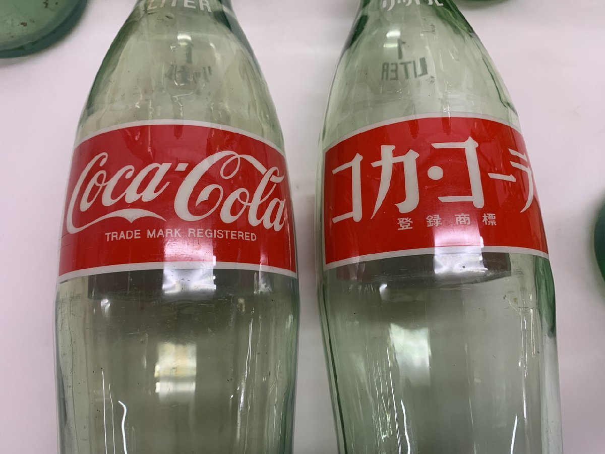 【YF-0234】レトロ ヴィンテージ コカ・コーラ Coca-Cola Coke 1リットル 1L 1000ml 空き瓶 18本 セット まとめ 空瓶 同梱不可【千円市場】_画像5