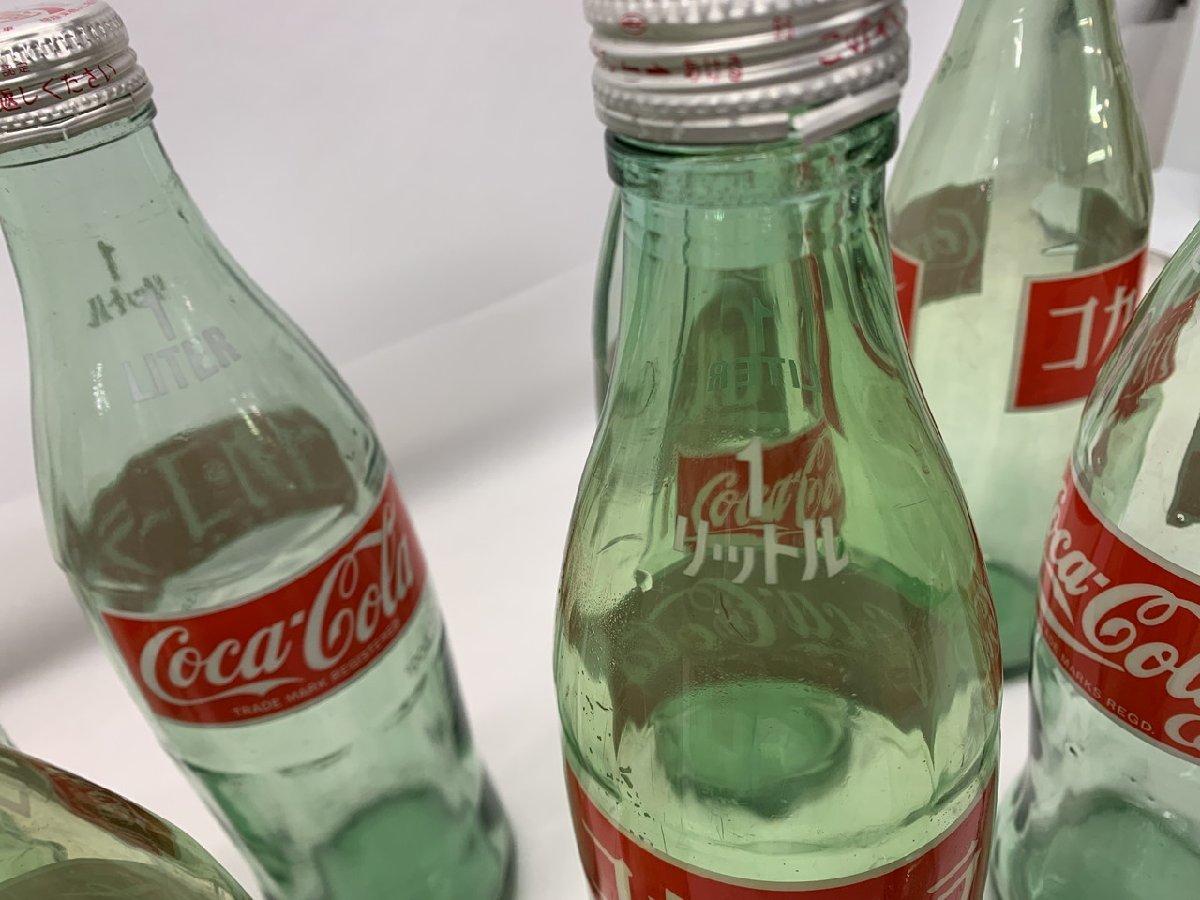 【YF-0198】昭和レトロ ヴィンテージ コカ・コーラ Coca-Cola 1リットル 1L 1000ml 空き瓶 18本 セット まとめ 空瓶 同梱不可【千円市場】_画像6