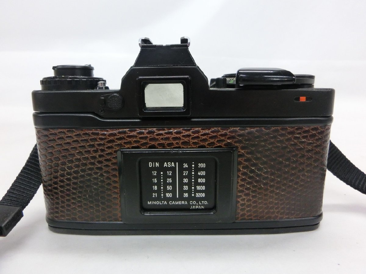 【Y-9066】MINOLTA ミノルタ XD ブラックxブラウン MC ROKKOR-PF 1:1.4 f=58mm【千円市場】_画像3