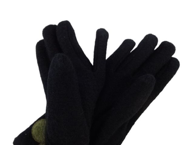 新品未使用　正規品　アツコマタノ Atsuko Matano 手袋 ブラック ウール使用 裏地 日本製 21~22cm AM01348-1_画像3