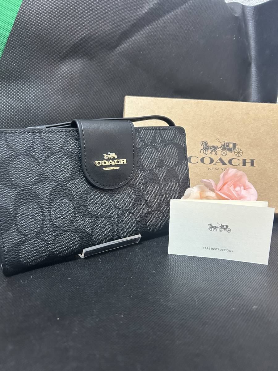 coach コーチ 長財布 シグネチャー ポシェット_画像1