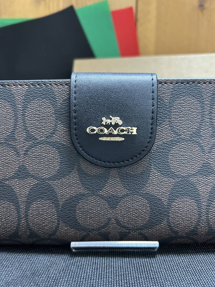 coach コーチ 長財布 シグネチャー アウトレット パスケース_画像2