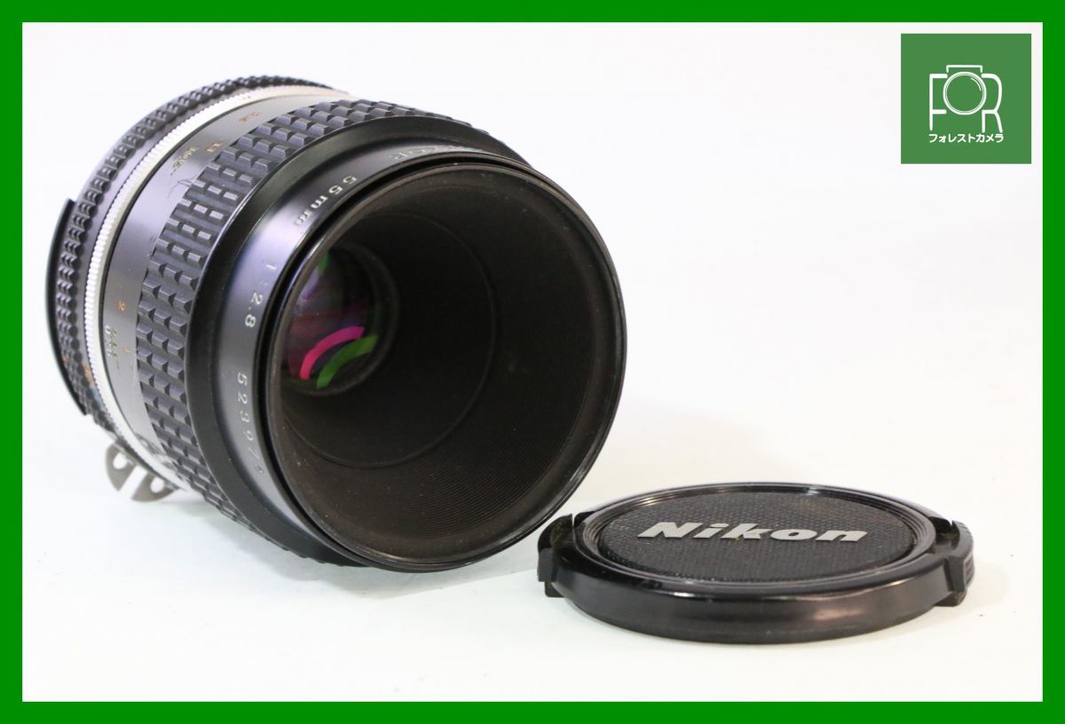 【同梱歓迎】実用■ニコン Nikon AI-S Micro-NIKKOR 55mm F2.8■ピントリングスムーズ・絞り完動■BBB935