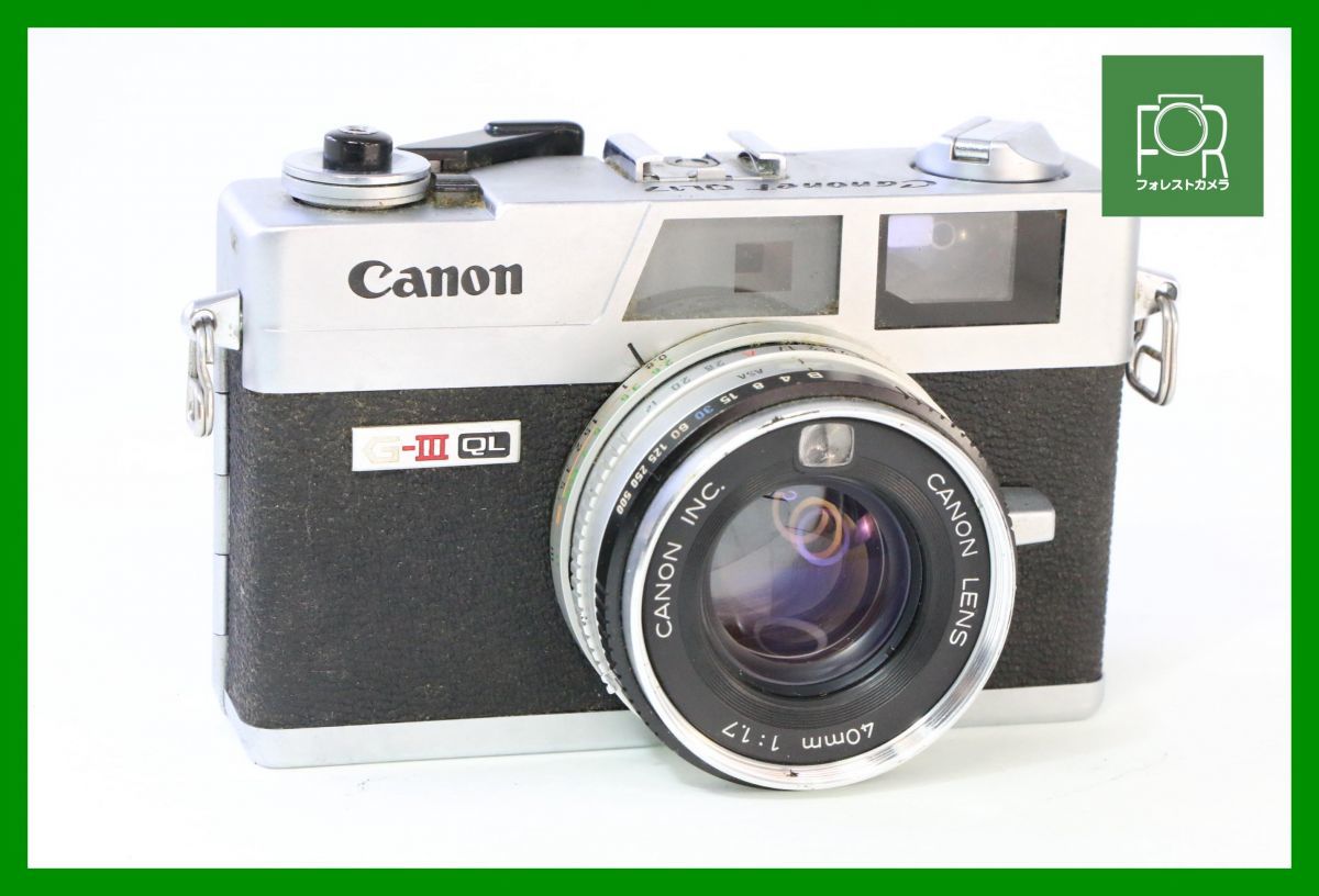[ including in a package welcome ] practical use # Canon Canon Canonet QL17 G-III# shutter all speed work properly * light meter defect #DDD106