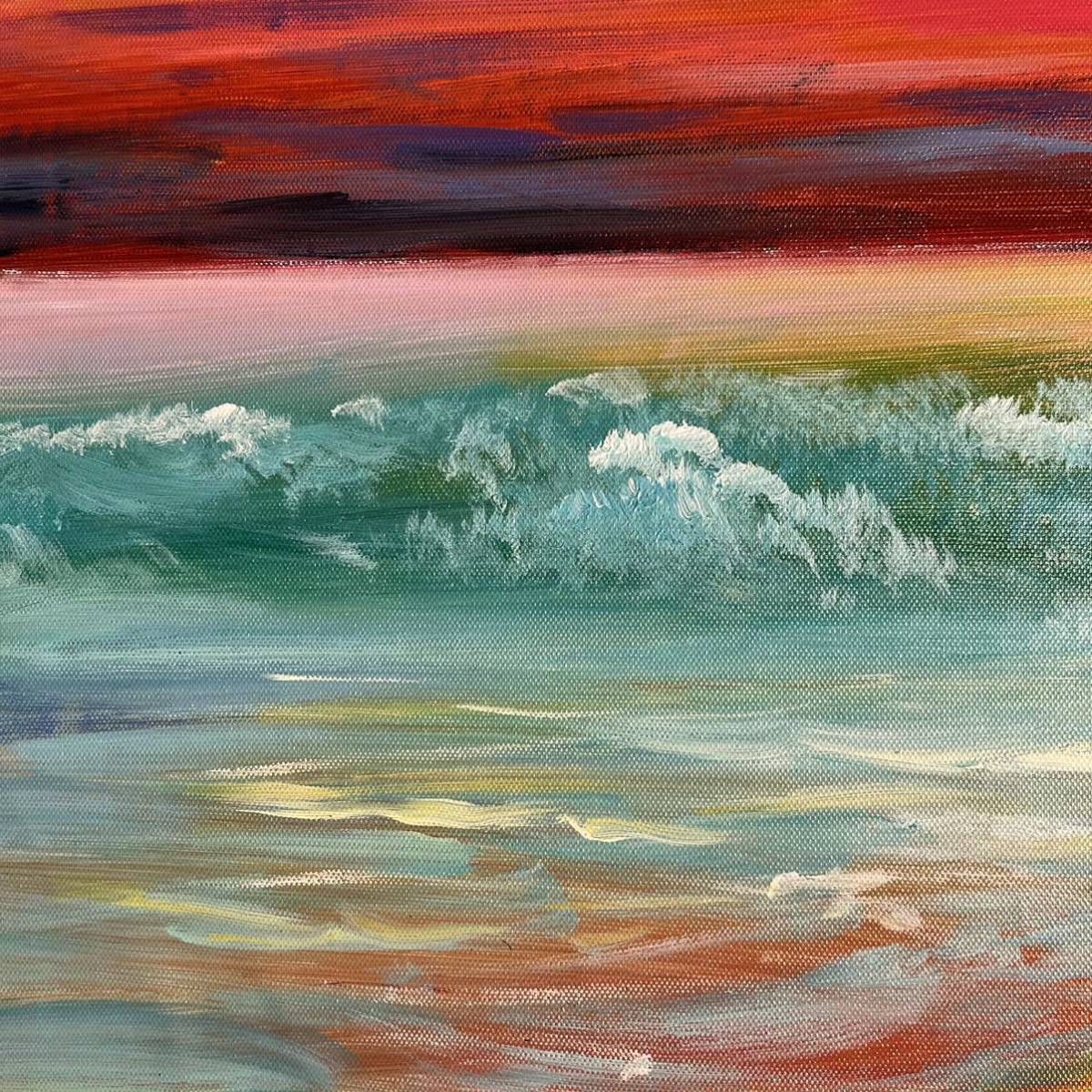 手書き油絵 sunset 額付き インテリア 油彩画 手書き油絵 sunset額付き インテリア 油彩画|Yahoo!フリマ(旧