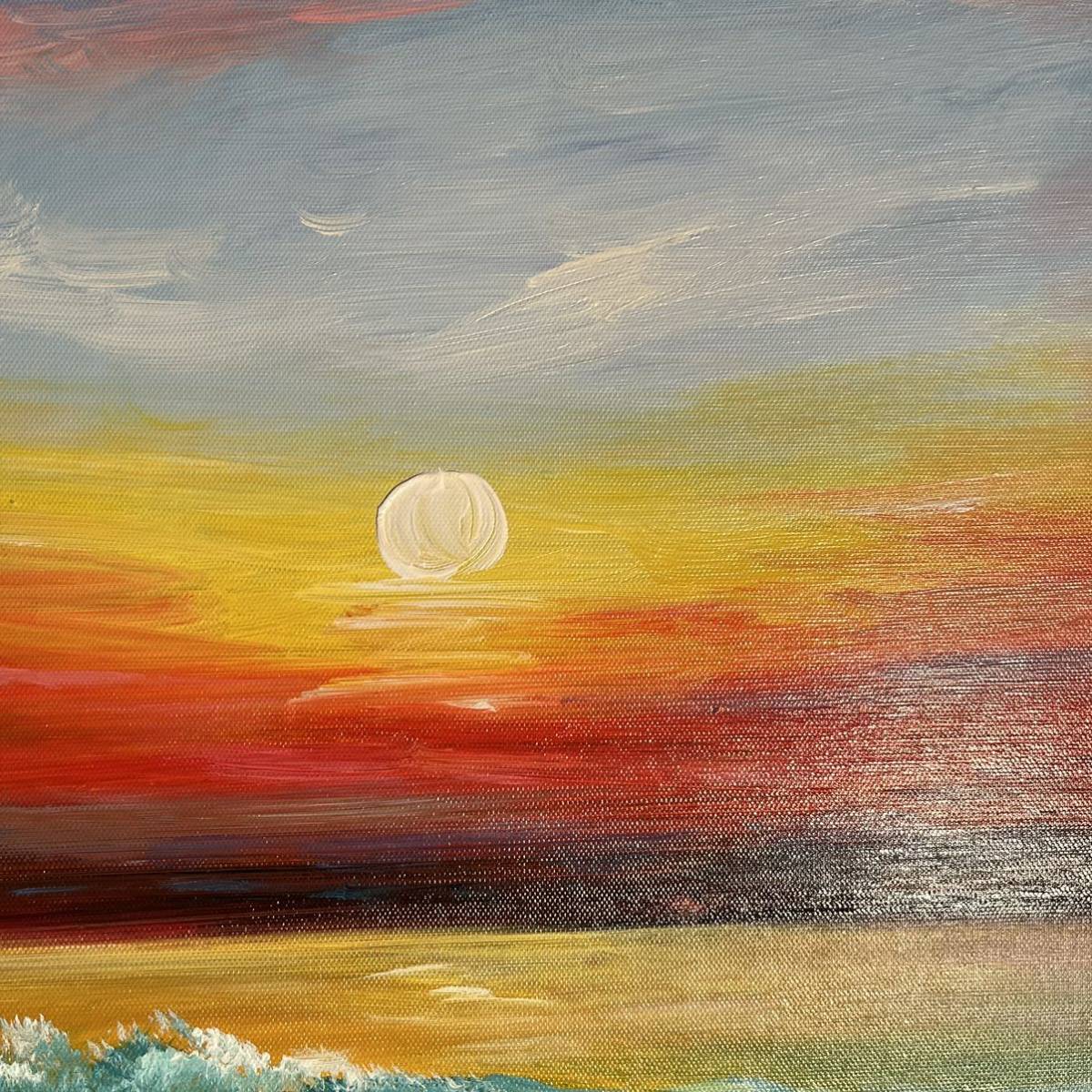 手書き油絵 sunset 額付き インテリア 油彩画 手書き油絵 sunset額付き インテリア 油彩画|Yahoo!フリマ(旧