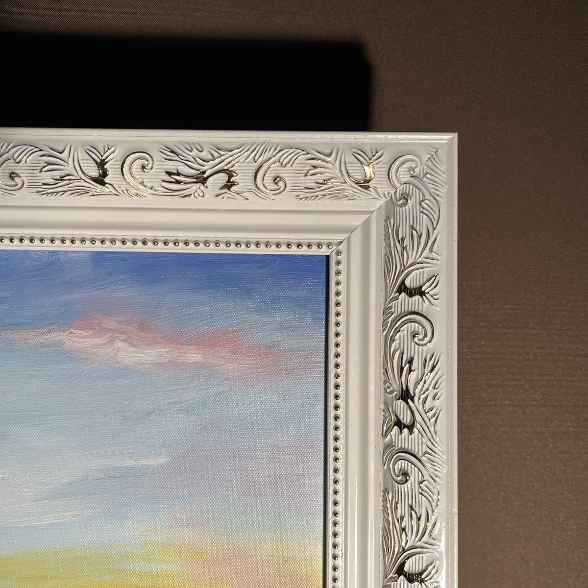 手書き油絵 sunset 額付き インテリア 油彩画 手書き油絵 sunset額付き インテリア 油彩画|Yahoo!フリマ(旧