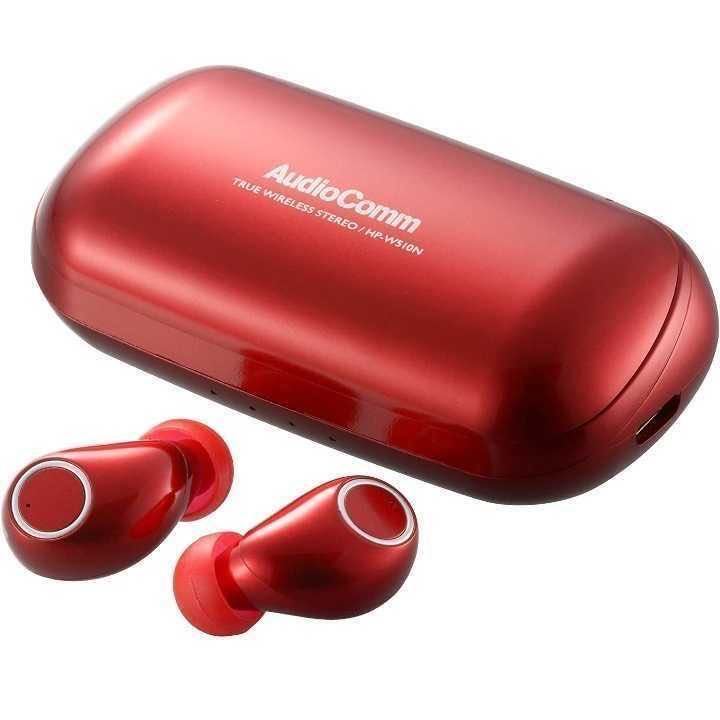 ①新品◆ワイヤレスイヤホン◆オートペアリング◆Bluetooth◆ブルートゥース◆コンパクト◆高品質◆高性能◆レッド◆マイク内蔵◆送料込み