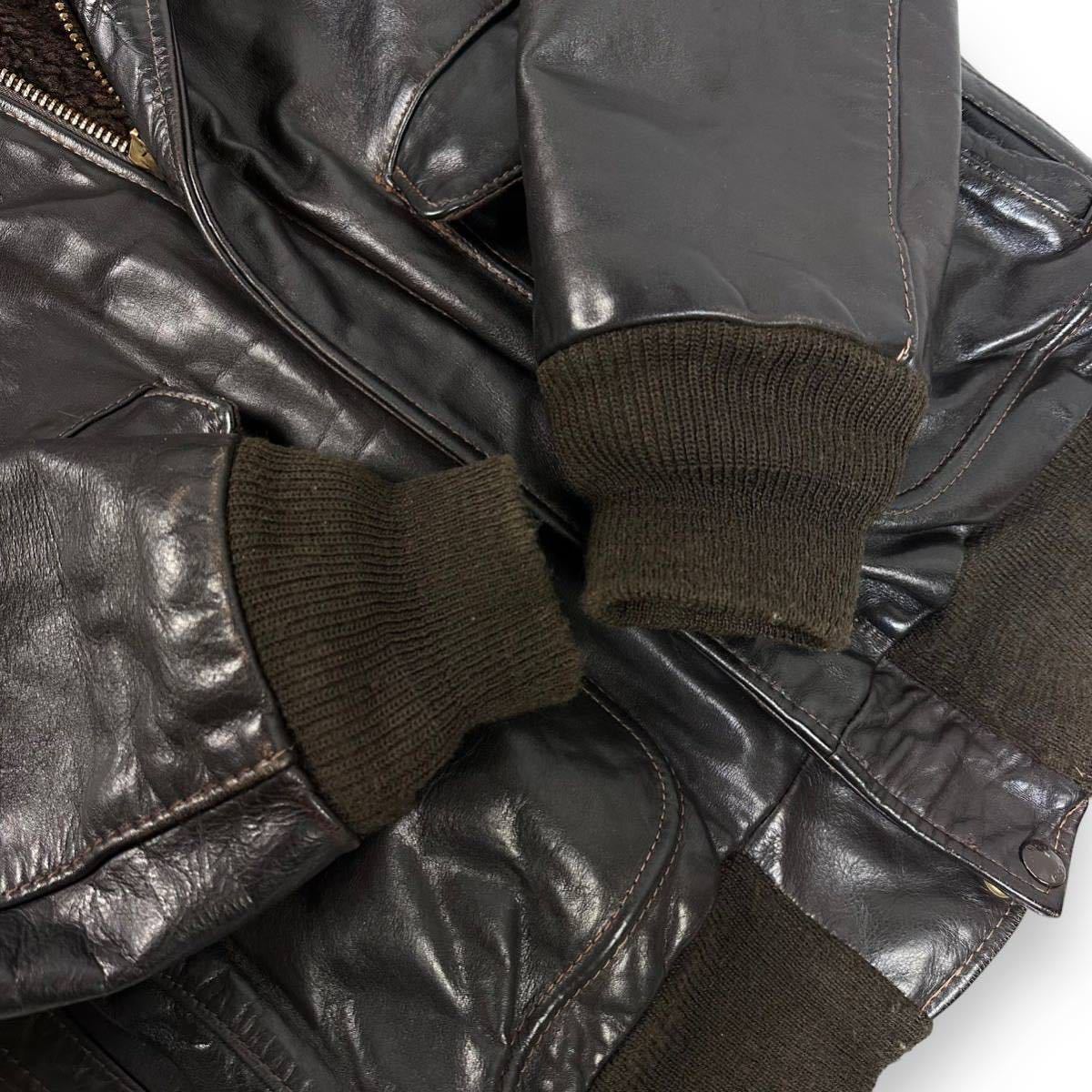 希少品】Schott ショット 184SM A-2 レザー ボンバー フライト 希少品】Schott ショット 184SM A-2 レザー ボンバー フライト