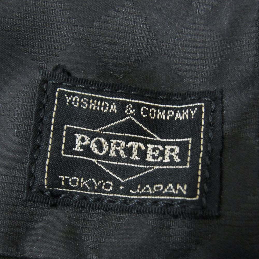 PORTER ポーター BLACK PATTERN WAISTBAG ブラックパターン ウェスト バッグ ブラック系【中古】_画像6